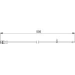 Bosch Bremsbelagverschleißsensor 1987474593 Bosch Bremsbelagverschleißsensor 1987474593
