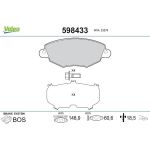 Valeo Bremsbelagsatz 598433 Valeo Bremsbelagsatz 598433