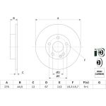 Bremsscheibe VA 0 986 479 185 Bremsscheibe VA 0 986 479 185