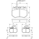 Bosch Bremsbelagsatz 0 986 424 376 Bosch Bremsbelagsatz 0 986 424 376
