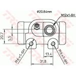 TRW Radbremszylinder BWF130 TRW Radbremszylinder BWF130