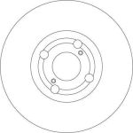 Bremsscheibe Toyota P. Corolla 1.4D-2.0 D-4D 02-07 DF4317 Bremsscheibe Toyota P. Corolla 1.4D-2.0 D-4D 02-07 DF4317