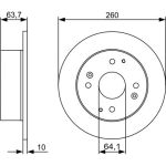 Bosch Bremsscheibe 0 986 479 504 Bosch Bremsscheibe 0 986 479 504