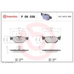 BREMBO Bremsklötze HA P 06 038 BREMBO Bremsklötze HA P 06 038