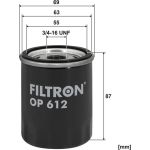 OP 612 Filtron Ölfilter OP 612 OP 612 Filtron Ölfilter OP 612