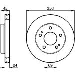 Bremsscheibe VA 0 986 478 708 Bremsscheibe VA 0 986 478 708
