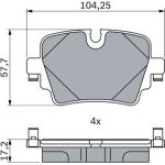 Bosch Bremsbelagsatz 0 986 424 623 Bosch Bremsbelagsatz 0 986 424 623
