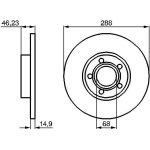 Bremsscheibe VA 0 986 478 545 Bremsscheibe VA 0 986 478 545