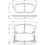 0 986 490 440 Bosch Bremsbelagsatz 0 986 490 440