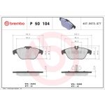 BREMBO Bremsklötze HA P 50 104 BREMBO Bremsklötze HA P 50 104