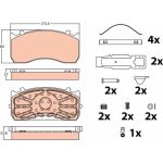 Bremsbelagsatz Man P. L 2000/Tgl 93 GDB5073