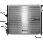 MAHLE Kühler, Motorkühlung CR 465 000S MAHLE Kühler, Motorkühlung CR 465 000S