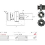 Freilaufgetriebe, Anlasser SD6037