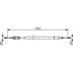 Handbremsseil 1987482317 Handbremsseil 1987482317
