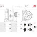 A4116 AS-PL Lichtmaschine (Generator) A4116 A4116 AS-PL Lichtmaschine (Generator) A4116