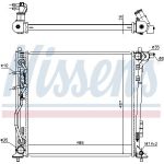 Nissens Wasserkühler PKW 606606 Nissens Wasserkühler PKW 606606
