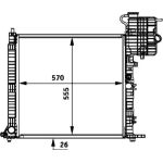 MAHLE Kühler, Motorkühlung CR 714 000P MAHLE Kühler, Motorkühlung CR 714 000P
