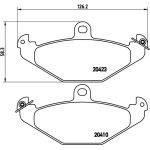BREMBO Bremsklötze HA P 59 026 BREMBO Bremsklötze HA P 59 026