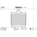 Valeo Bremsbelagsatz 598444 Valeo Bremsbelagsatz 598444