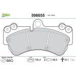 Valeo Bremsbelagsatz 598655 Valeo Bremsbelagsatz 598655