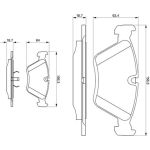 Bosch Bremsbelagsatz 0 986 424 351 Bosch Bremsbelagsatz 0 986 424 351