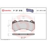 BREMBO Bremsklötze VA P 37 018 BREMBO Bremsklötze VA P 37 018