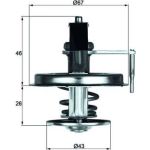 Thermostateinsatz mit Dichtung TX 22 84D Thermostateinsatz mit Dichtung TX 22 84D