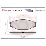 BREMBO Bremsklötze VA P 83 023 BREMBO Bremsklötze VA P 83 023