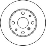 TRW Bremsscheibe Daihatsu P. Charade 87-93 DF2635 TRW Bremsscheibe Daihatsu P. Charade 87-93 DF2635