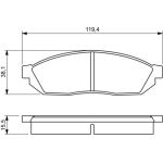 Bosch Bremsbelagsatz 0 986 494 208 Bosch Bremsbelagsatz 0 986 494 208