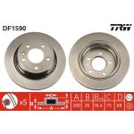TRW Bremsscheibe BMW E32 86-94 DF1590 TRW Bremsscheibe BMW E32 86-94 DF1590