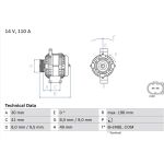 Lichtmaschine 0 986 046 130 Lichtmaschine 0 986 046 130