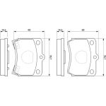 Bosch Bremsbelagsatz 0 986 493 550 Bosch Bremsbelagsatz 0 986 493 550