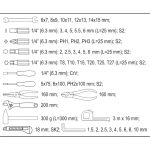 Werkzeugsatz Im Fall 44-Tlg yt-39280 Werkzeugsatz Im Fall 44-Tlg yt-39280