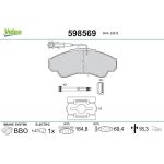 VALEO Bremsbeläge 598569 VALEO Bremsbeläge 598569