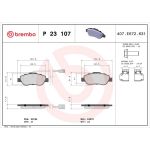 BREMBO Bremsklötze VA P 23 107 BREMBO Bremsklötze VA P 23 107
