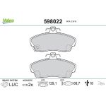 Valeo Bremsbelagsatz 598022 Valeo Bremsbelagsatz 598022