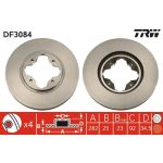 TRW Bremsscheibe Honda Accord 2.0-2.2 91-98 DF3084
