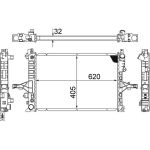 Kühler, Motorkühlung CR 1547 000S Kühler, Motorkühlung CR 1547 000S