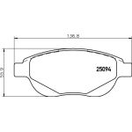 BREMBO Bremsklötze VA P 61 137 BREMBO Bremsklötze VA P 61 137
