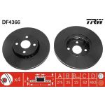 Bremsscheibe Toyota P. Corolla 1.8 Vvt-I/2.0 D-4D 01-07 DF4366 Bremsscheibe Toyota P. Corolla 1.8 Vvt-I/2.0 D-4D 01-07 DF4366