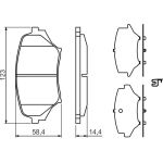 Bosch Bremsbelagsatz 0 986 494 322 Bosch Bremsbelagsatz 0 986 494 322