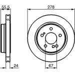 Bremsscheibe HA 0 986 479 133 Bremsscheibe HA 0 986 479 133