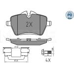 Bremsbelagsatz, Scheibenbremse 025 239 8418/PD Bremsbelagsatz, Scheibenbremse 025 239 8418/PD