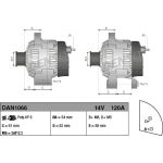 DENSO Generator DAN1066 DENSO Generator DAN1066