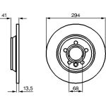 Bremsscheibe HA 0 986 478 569 Bremsscheibe HA 0 986 478 569