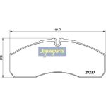 Japanparts Bremsbeläge PA-0541AF Japanparts Bremsbeläge PA-0541AF