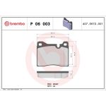 BREMBO Bremsklötze VA P 06 003 BREMBO Bremsklötze VA P 06 003