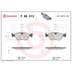 BREMBO Bremsklötze VA P 86 013 BREMBO Bremsklötze VA P 86 013