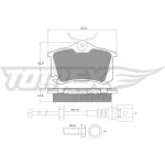 TX 16-15 TOMEX brakes Bremsbelagsatz, Scheibenbremse TX 16-15 TX 16-15 TOMEX brakes Bremsbelagsatz, Scheibenbremse TX 16-15